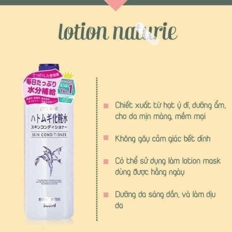 NƯỚC HOA HỒNG HATOMUGI NHẬT BẢN 500ML