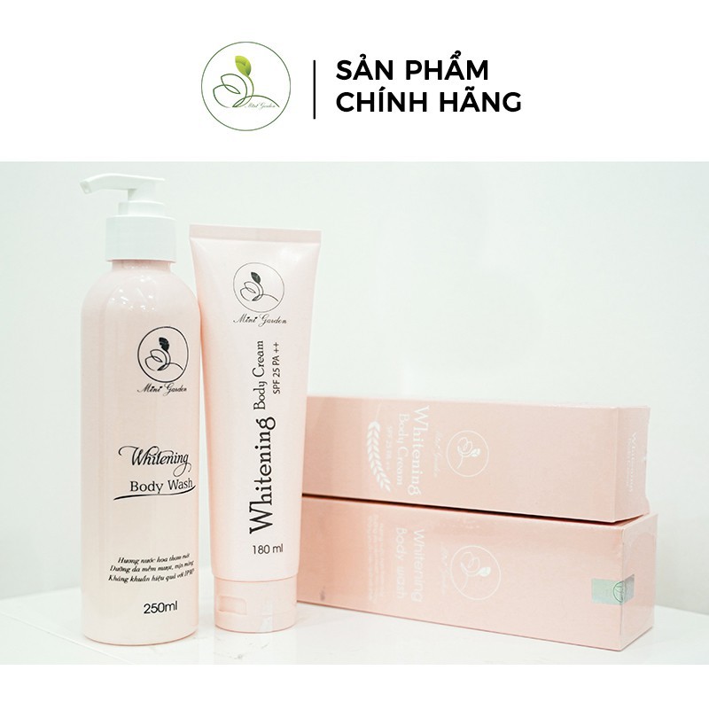 [HÀNG CHÍNH HÃNG] Kem Body Men Bia MINIGARDEN Whitening Body Cream SPF 25 PA ++ Dạng Tuýt 180ML Dưỡng Làn Da SMINIGARDEN