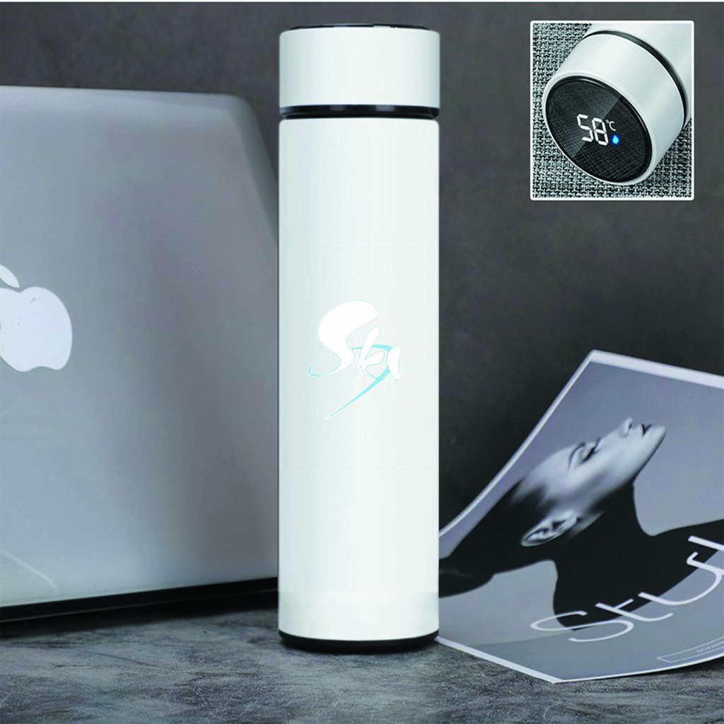 Bình Giữ Nhiệt in hình FAIRY TAIL TOKYO GHOUL ARKNIGHTS Lõi INOX có nắp báo nhiệt độ