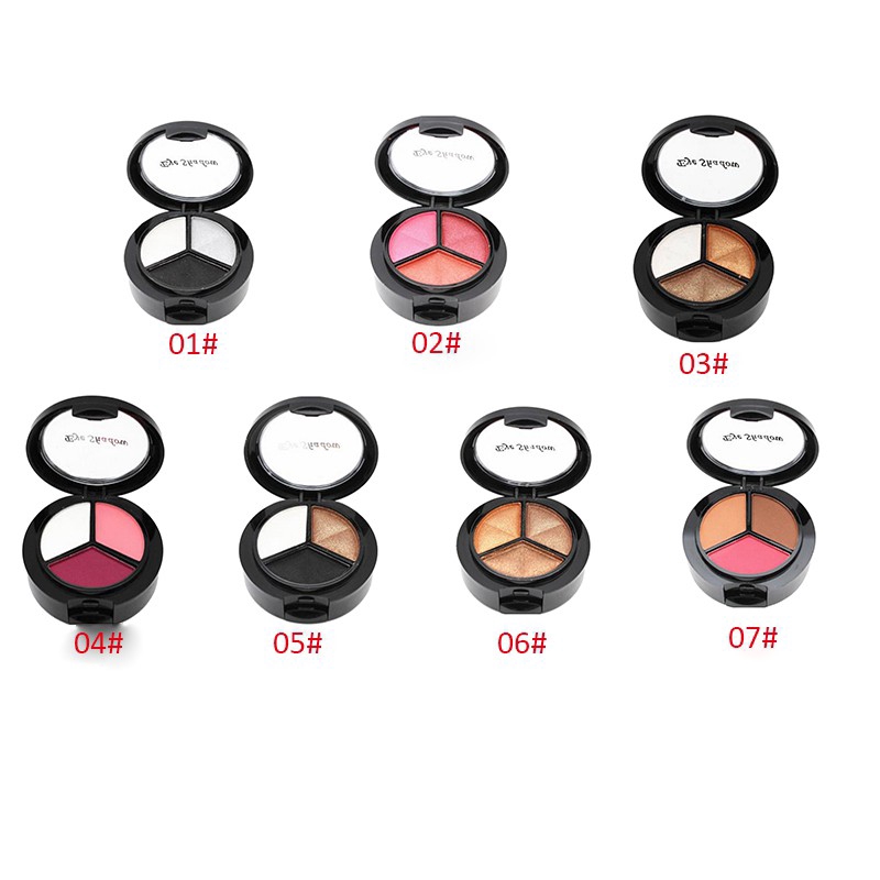 【Pay On Place】 3 Colors Natural Eyeshadow Cosmetic Makeup Palette | BigBuy360 - bigbuy360.vn