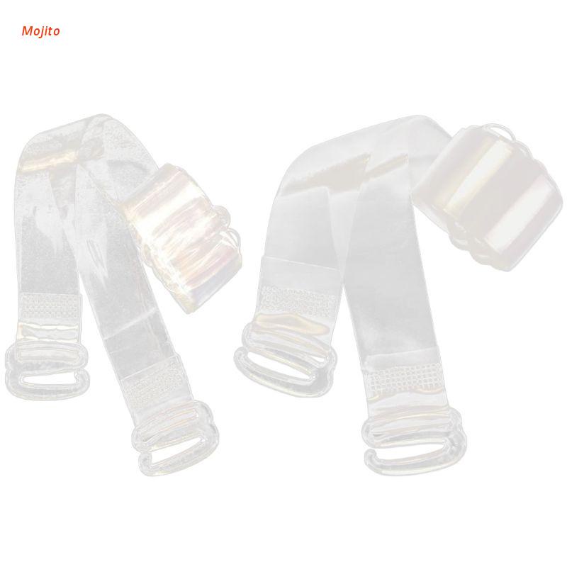 1 Cặp Dây Áo Ngực Nhựa Trong Suốt Chống Trượt Dài 1cm