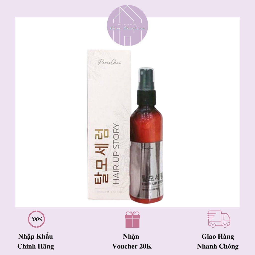 Genie Paris Choi Hair Up Story - Xịt mọc tóc giảm rụng tóc