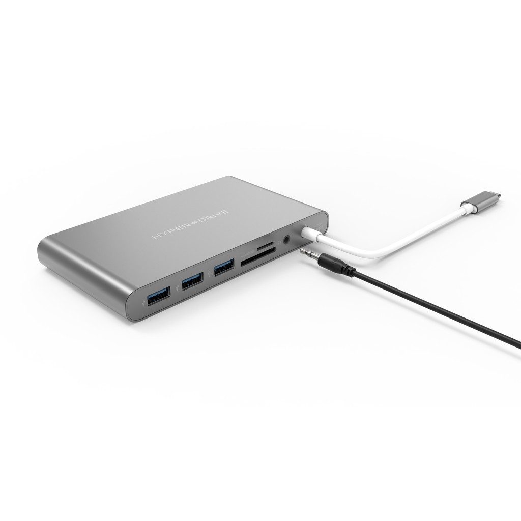 Cổng chuyển HYPERDRIVE ULTIMATE 11port USB-C HUB cho MACBOOK PRO, PC & DEVICES - GN30 -  Hàng Chính Hãng