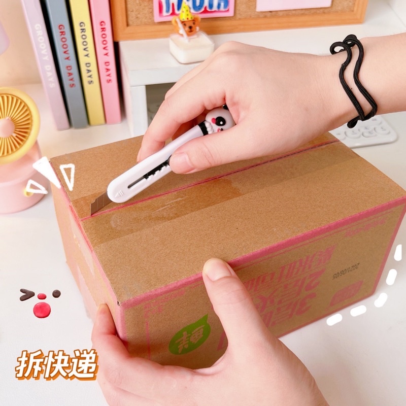 Dao Rọc Giấy Mini Gắn icon Hình Thú Cute