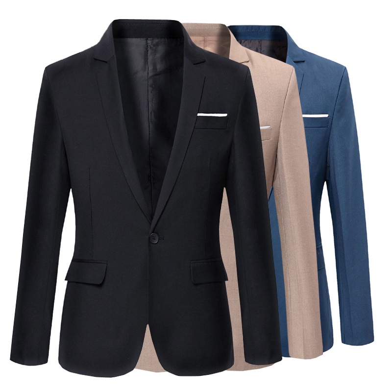 Áo blazer BEFOYI tay dài ôm dáng vừa vặn nhiều màu sắc tùy chọn size S-5XL thời trang Hàn Quốc cơ bản dành cho nam