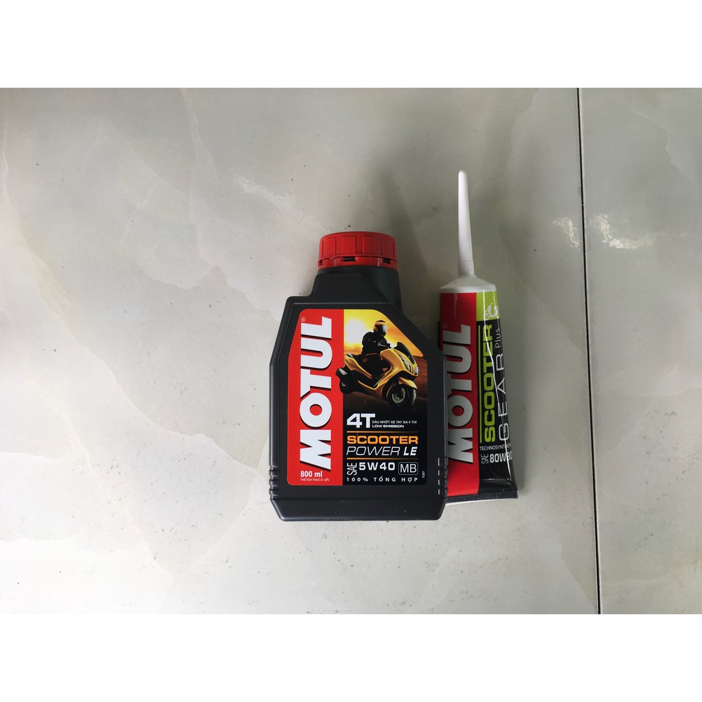 Nhớt Motul Scooter Power Le 5w40 800ml Tặng Nhớt lap , phễu