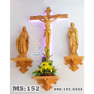 Mẫu Kệ Gỗ Công Giáo Đẹp, Bàn Thờ Chúa Cao Cấp | myngheconggiao.vn (chưa có tượng)