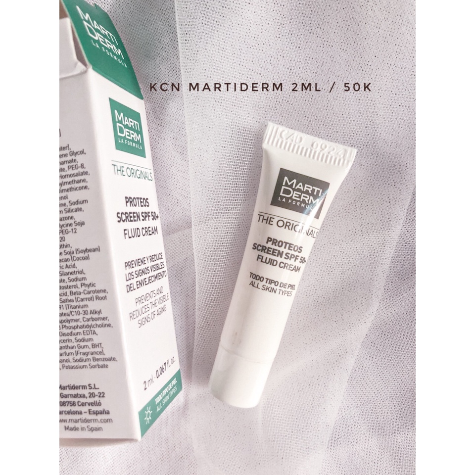 Kem chống nắng Martiderm mini 2ml