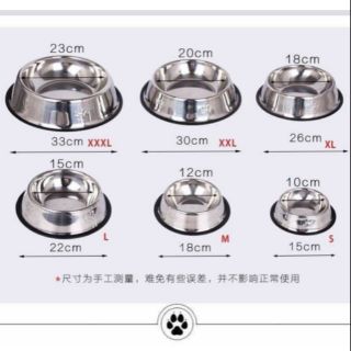 BÁT ĂN INOX CHỐNG TRƠN CHO CHÓ MÈO