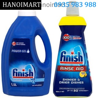 Combo Nước rửa bát Finish 1.5L + Nước làm bóng 400ml