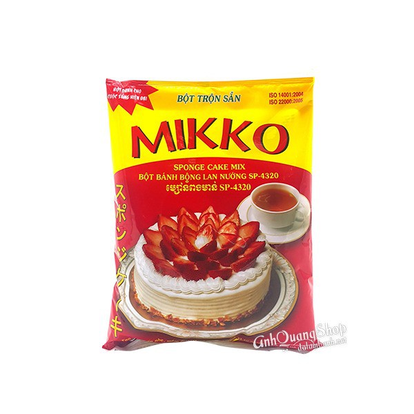 bột bánh bông lan mikko