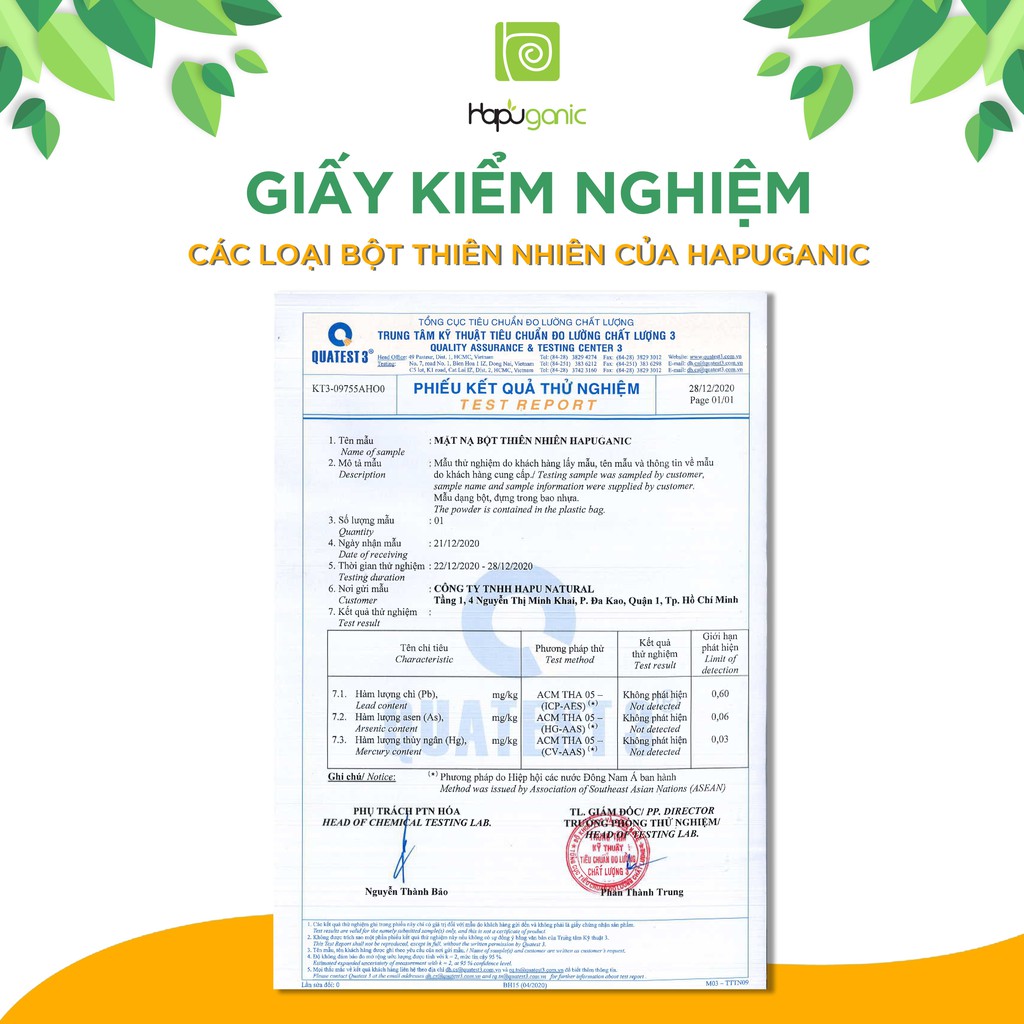 Bột Diếp Cá Hapu Organic giảm mụn, trắng da