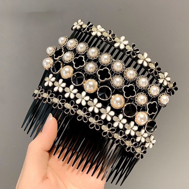 Kẹp Tóc Mái Ngang Đính Ngọc Trai Nhân Tạo Thời Trang Mùa Hè Cho Nữ