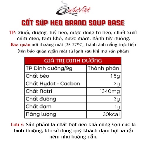 Gia Vị Nấu Súp Heo Cốt Quốc Việt 300g - Nhập Khẩu USA