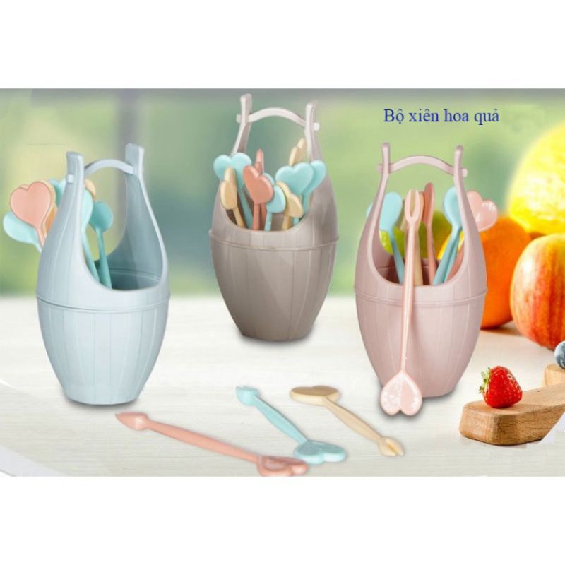 đĩa ăn hoa quả trái cây/sét 8dĩa