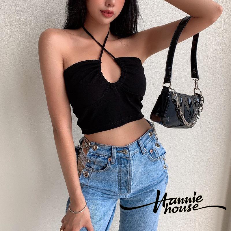 Áo dây đan chéo lưng thời trang quyến rũ cho nữ