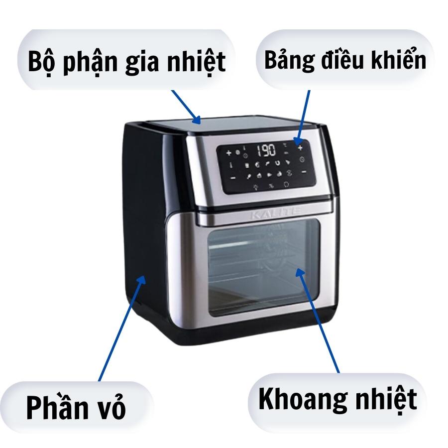 [Mã ELHADEV giảm 4% đơn 300K] [ Xả Kho ] Nồi chiên không dầu Kalite - Q10, Dung tích 10L, Bảo hành chính hãng