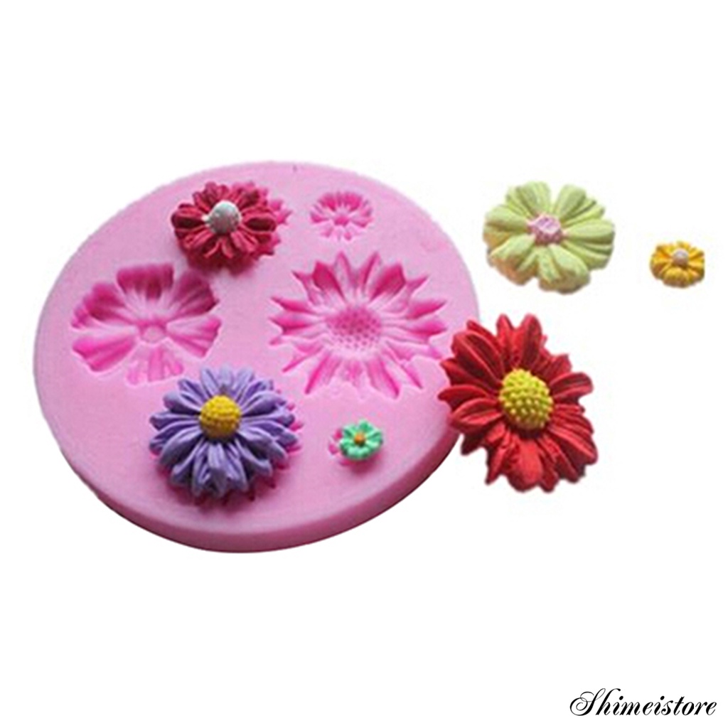 Khuôn Silicone Làm Bánh Hình Hoa Hướng Dương 3D Độc Đáo