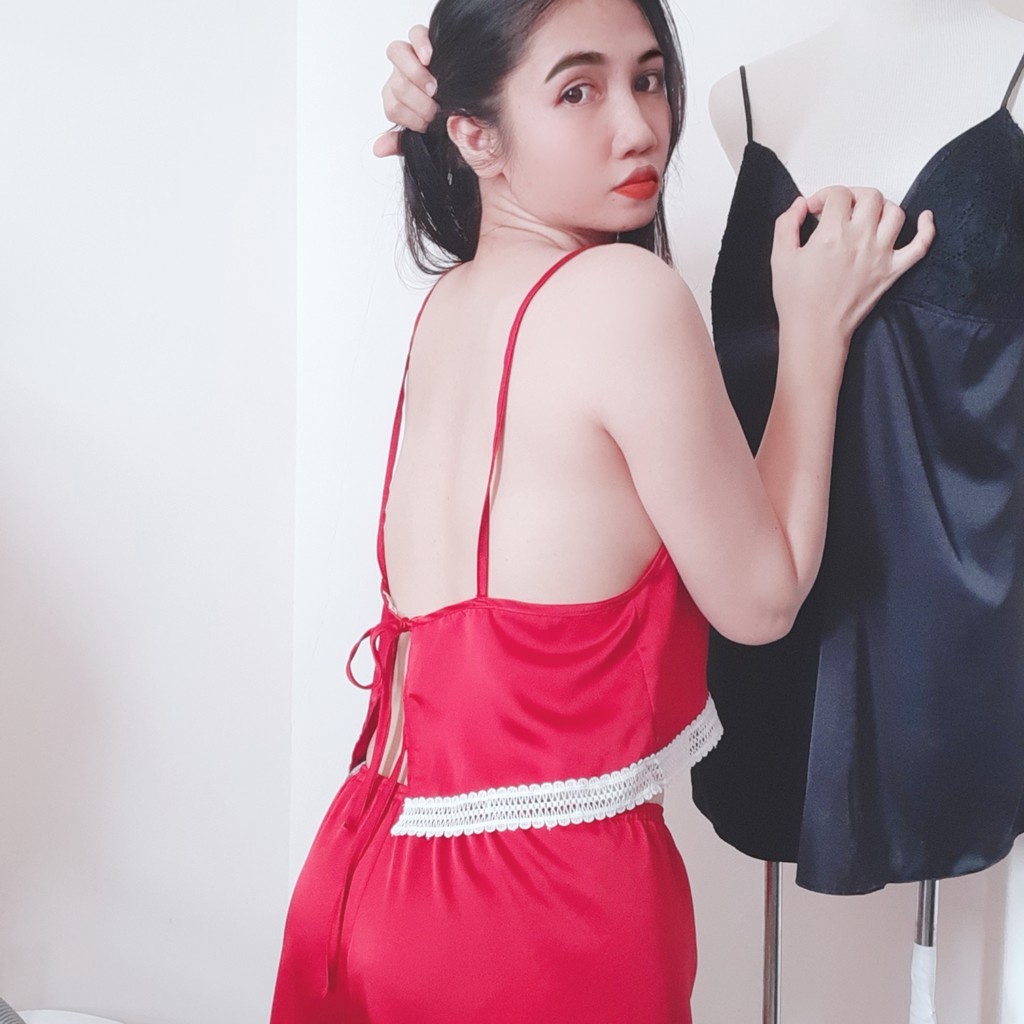 Đồ ngủ sexy gợi cảm, gồm áo và quần, Ảnh chụp thật 100%, Lụa satin cao cấp sang chảnh | BigBuy360 - bigbuy360.vn