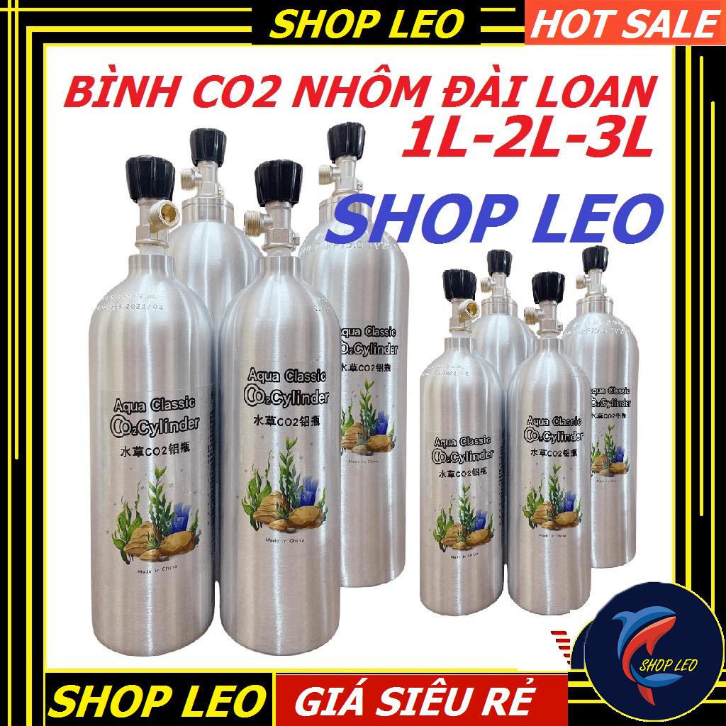 Bình CO2 nhôm TAIWAN 1L, 2L, 3L - Bình Co2 cho bể thủy sinh - hồ cá cảnh