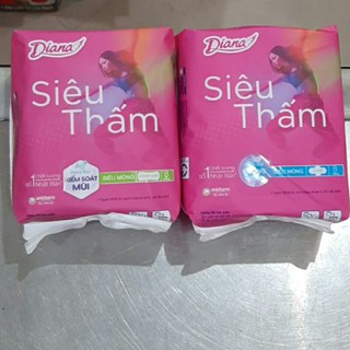 COMBO 6 GÓI BĂNG  VỆ SINH DIANA SIÊU  THẤM LOẠI CÓ CÁNH - KHÔNG CÁNH