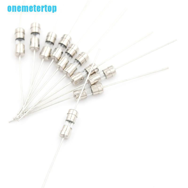 Set 10 Cầu Chì Ống Thủy Tinh F1A / 1.5A / 2A / 3A / 5A 3.6X10Mm Chuyên Dụng