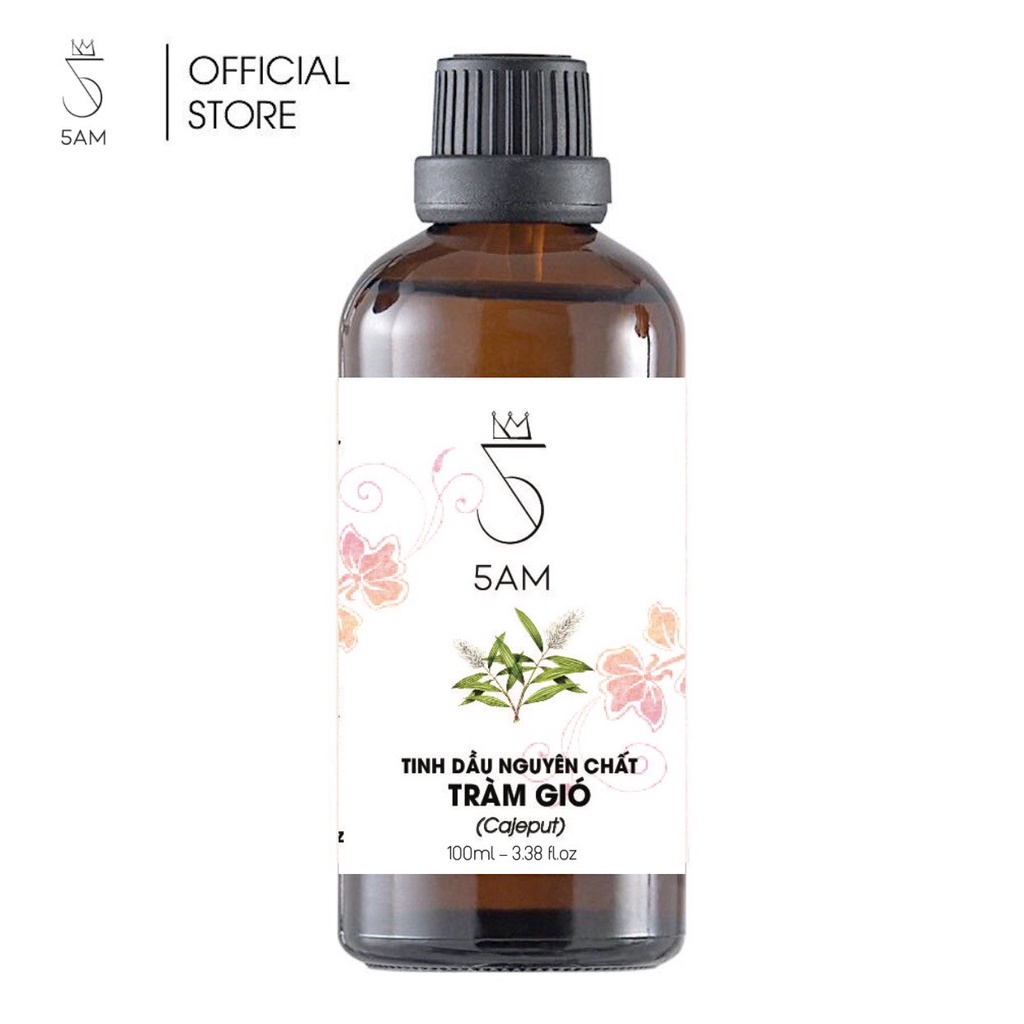 [CHAI LỚN] Tinh dầu Tràm gió Ấn Độ 100ml | 5AM Store