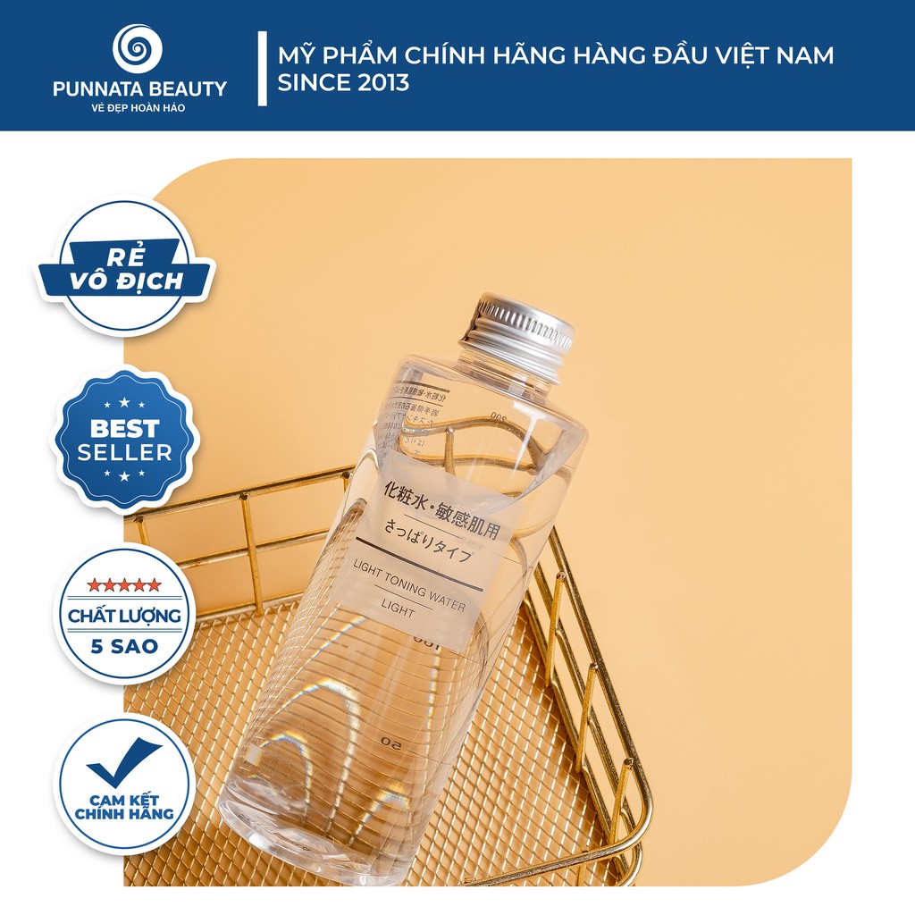 Nước hoa hồng Muji Toning Water làm sạch da 200ml