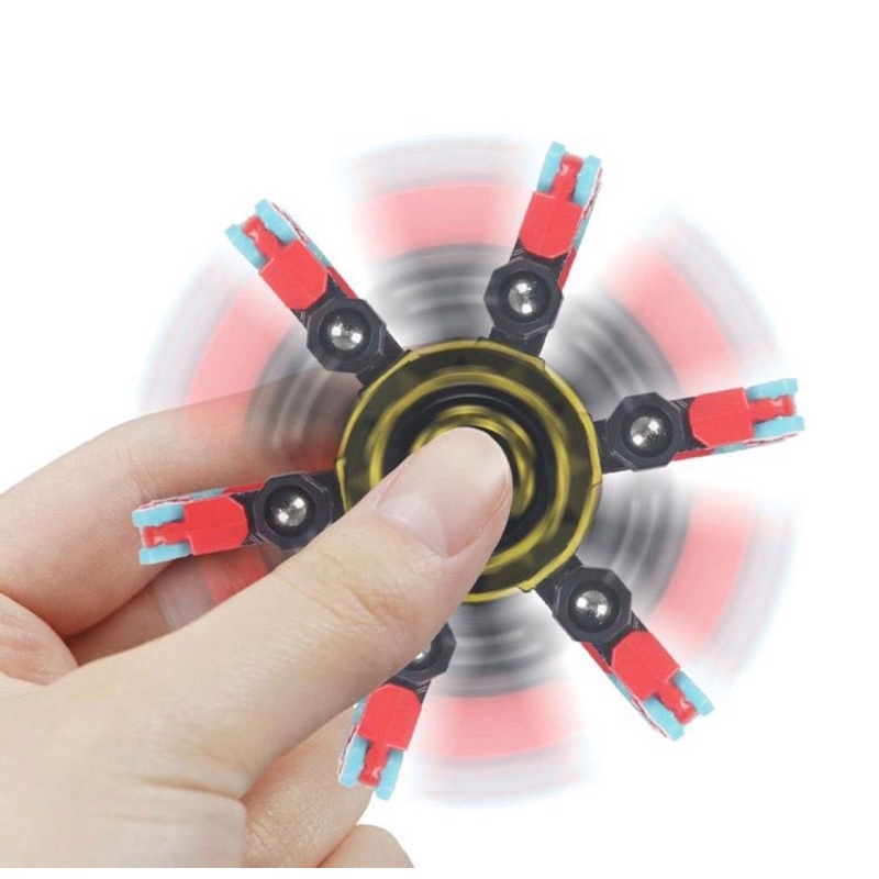 Con quay biến hình cơ học dạ quang, con quay robot lắp ráp robot fidget spinner