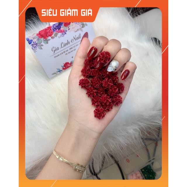 Hoa bột nail gắn móng tay | Hoa cẩm tú ( set 10 bông )