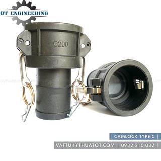 Khớp nối nhanh camlock bằng nhựa | kiểu c | dn15-dn100