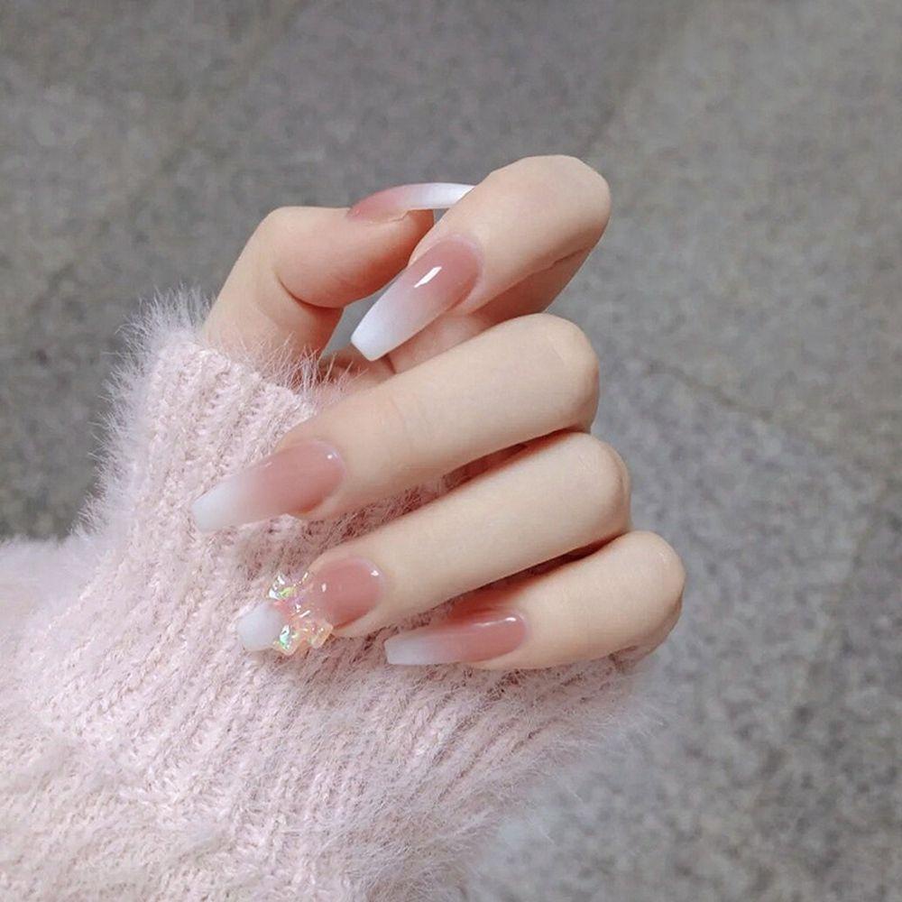 Bộ 24 Móng Tay Giả Che Phủ Toàn Diện Dạng Nhấn