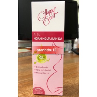 Sữa chống rạn da Happy Event (Mẫu mới) (Sản phẩm dùng trước khi sinh)
