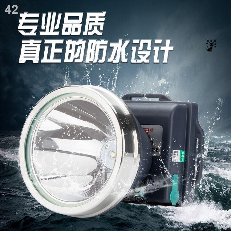 2021❆✻Đèn pha Yanni LED ánh sáng mạnh có thể sạc lại cảm biến chống thấm nước bắn xa gắn đầu câu cá đêm siêu vàng xenon