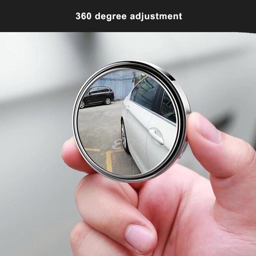Set 2 Kính Chiếu Hậu Góc Rộng Xoay 360 Độ Có Thể Điều Chỉnh Cho Xe Hơi