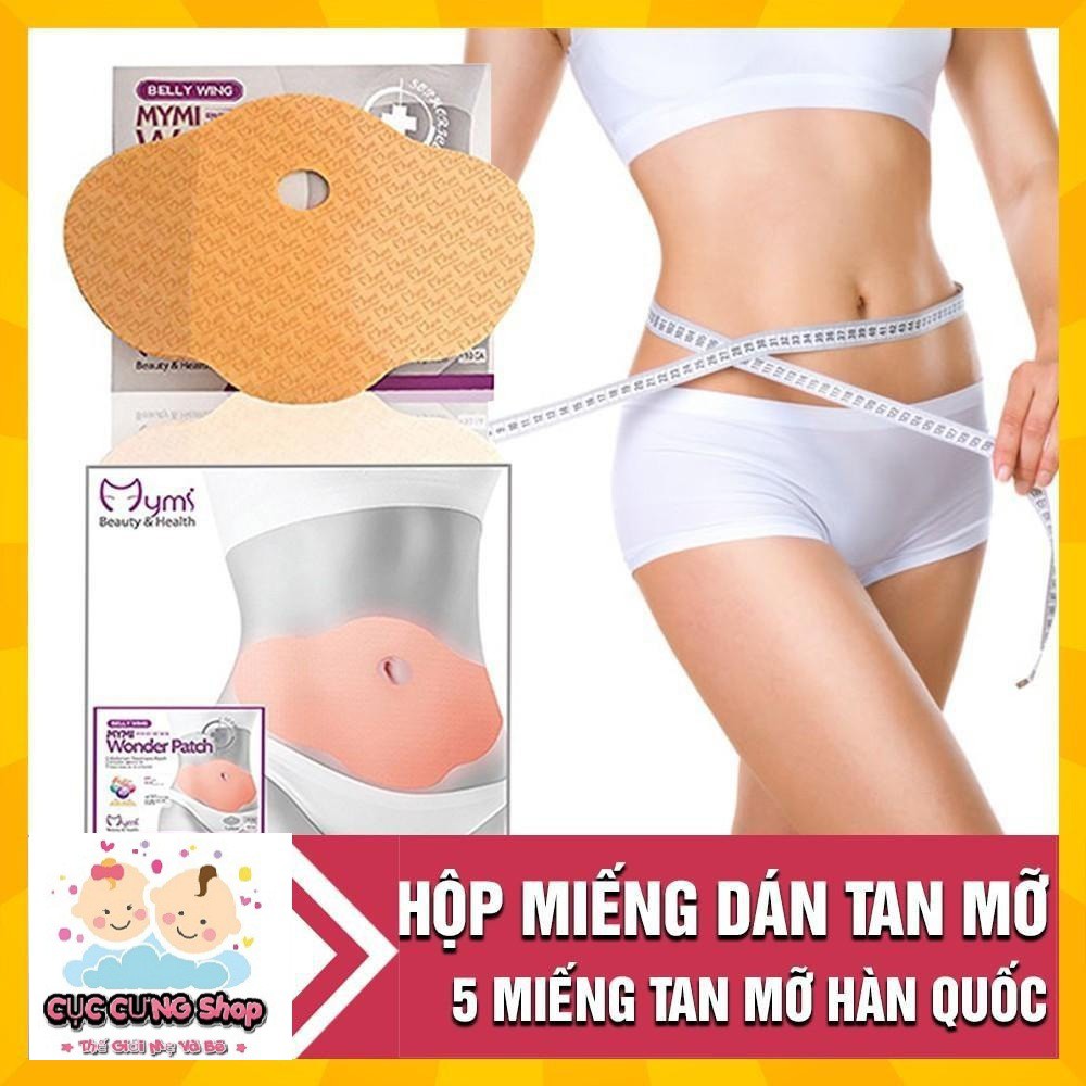 hộp 5 miếng dán tan mỡ bụng