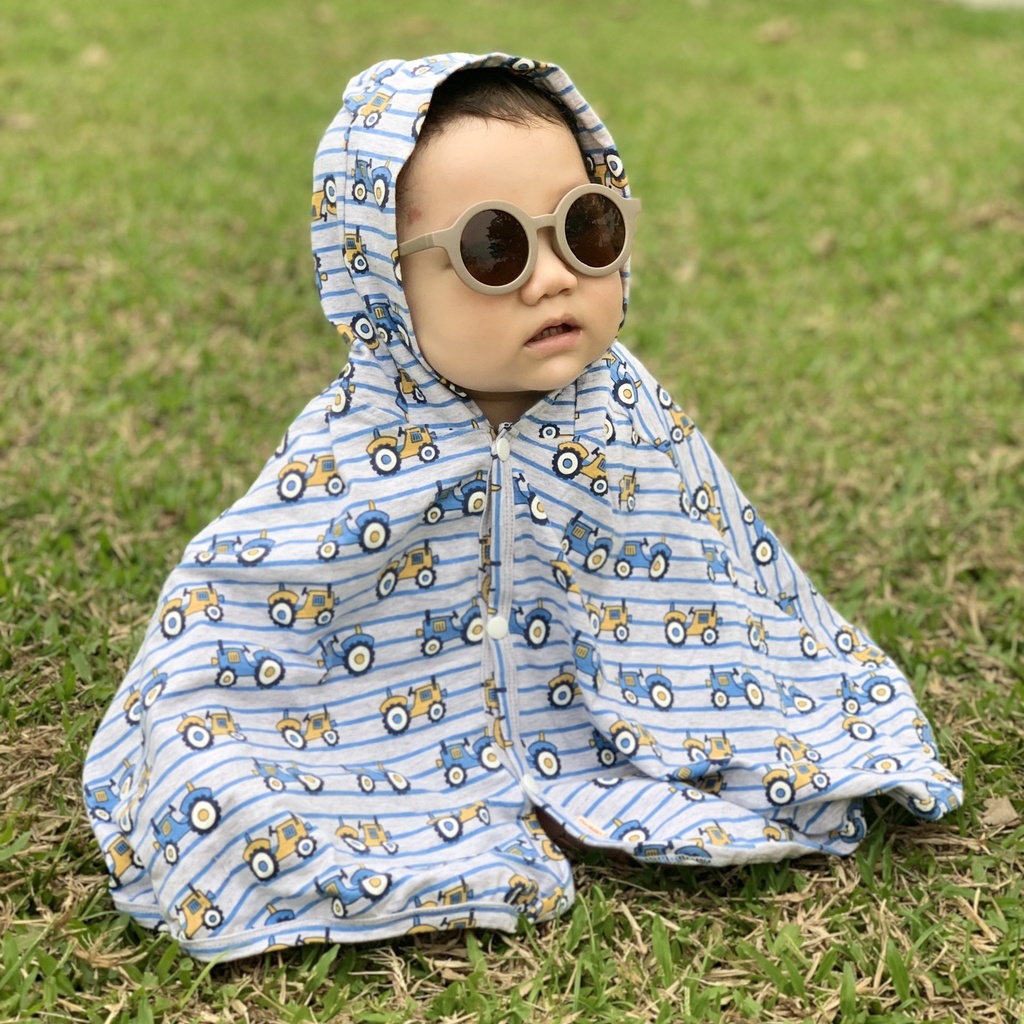 [Tặng yếm] Áo choàng bé trai, bé gái CHIPMUNK, cotton cao cấp chính hãng