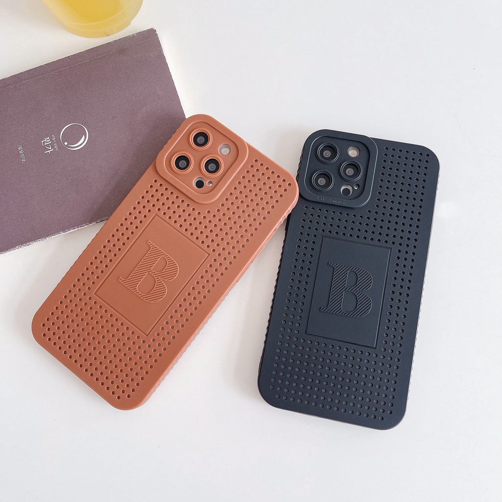 Ốp Điện Thoại Silicon Mềm Tản Nhiệt In Hình Nhãn Hiệu Cho iPhone 11 12 13 pro max 7 8 plus x xs max xr