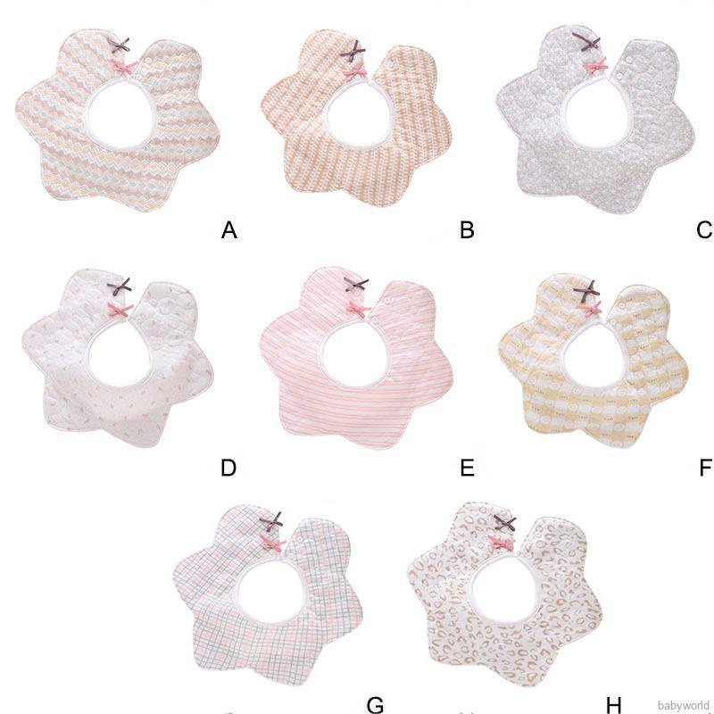 Yếm ăn chống nước xoay 360 độ in hình dễ thương cho bé