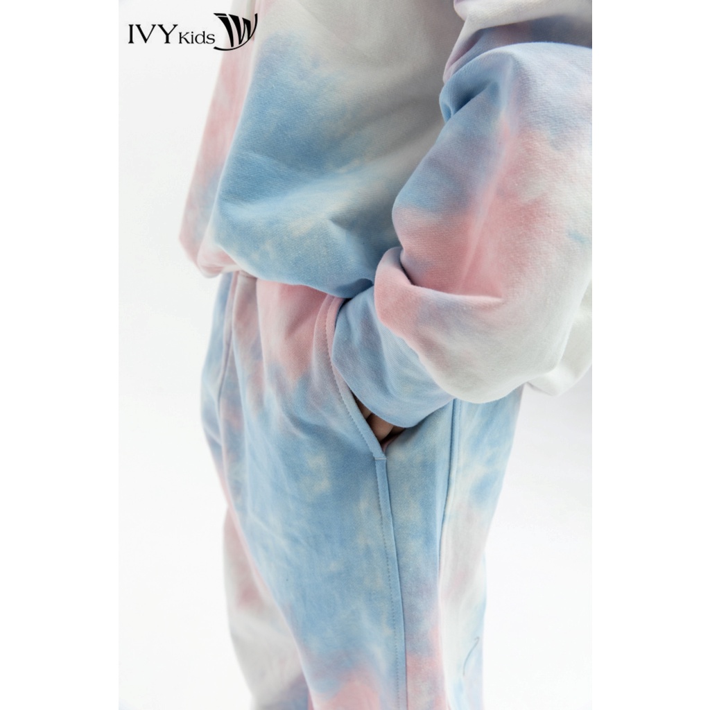 Quần dài họa tiết loang màu bé gái IVY moda MS 22G1185
