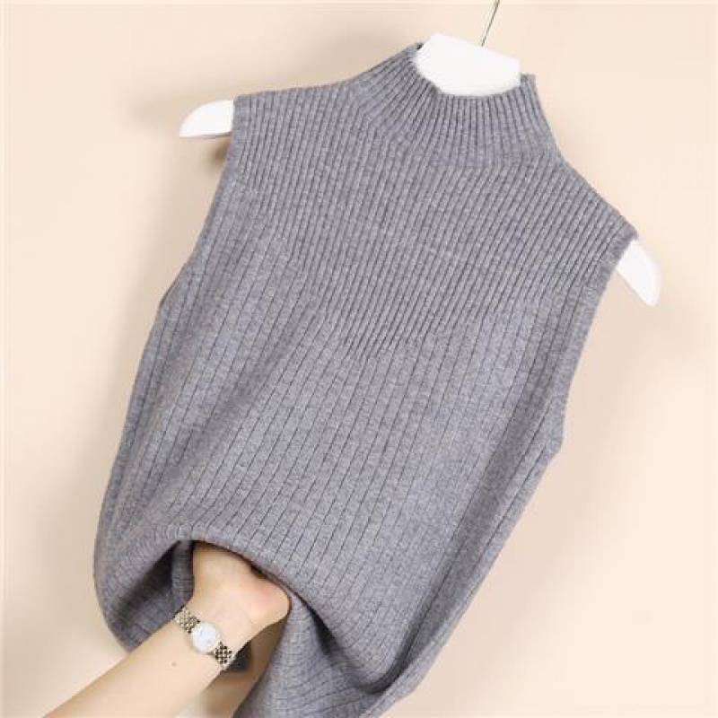 Áo Croptop Sát Nách Cổ Lọ Chất Liệu Mềm Mại Thoáng Khí Phong Cách Cổ Điển Thời Trang Cho Nữ