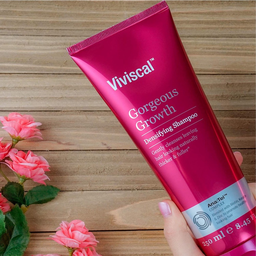 [ hàng đang hot ở Mỹ]Dầu gội/xả , viên mọc tóc, làm dày tóc GORGEOUS GROWTH  250ml