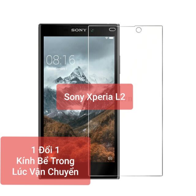 Kính cường lực Sony L2 phụ kiện đầy đủ
