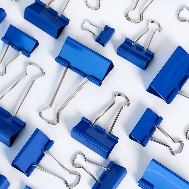 Giá Đỡ Kẹp Hồ Sơ Đuôi Dài Màu Xanh Dương 1Box