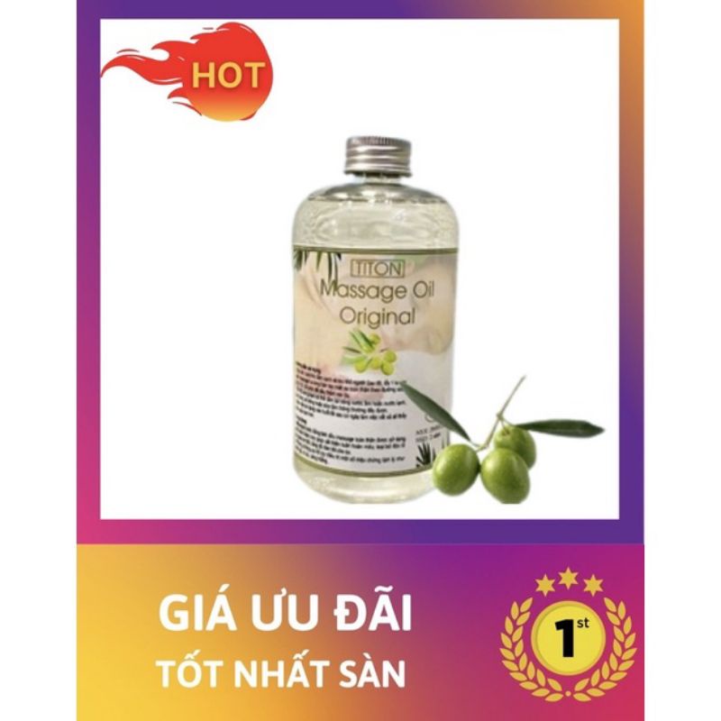 Dầu masage body  truyền thống không mùi siêu trơn , mềm 500ml