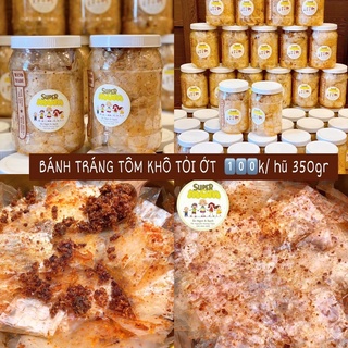 Bánh tráng tôm khô chấy tỏi 350gr