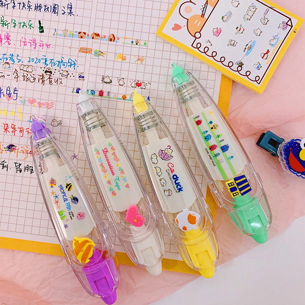 Băng keo dán trang trí sổ tay kiểu hoạt hình dễ thương