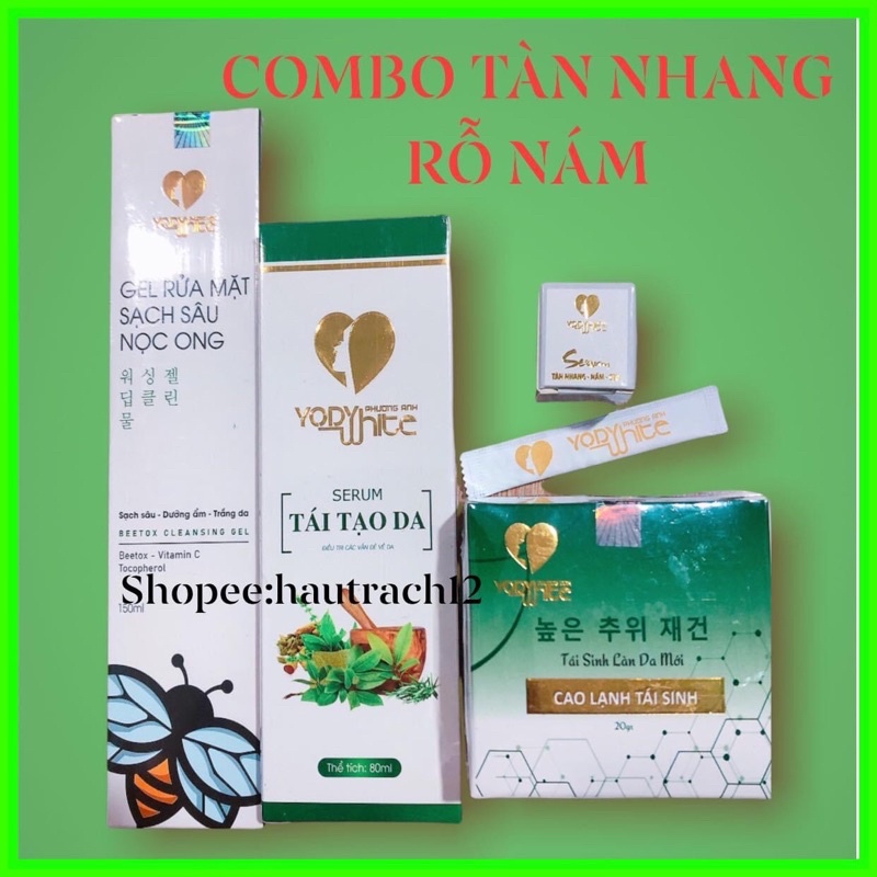 Combo Chấm Tàn Nhang Rỗ Nám- Tái Tạo Da Phương Anh