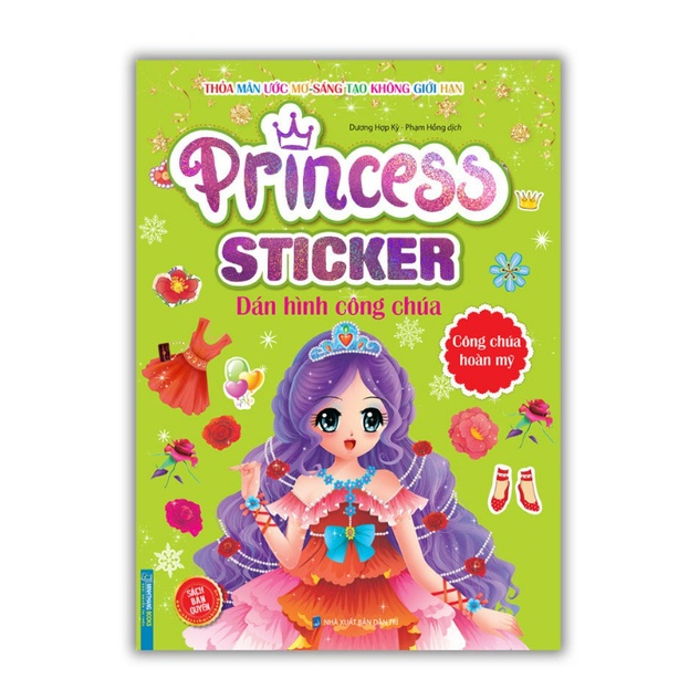 Sách - combo Princess sticker - Dán hình công chúa (Bộ 8 cuốn)