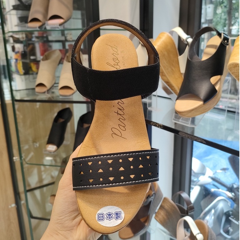 Dép sandal nữ đế xuồng quai ngang KOSU 92878 siêu nhẹ, cao 5,5cm made in Japan Kobe Nhật Bản